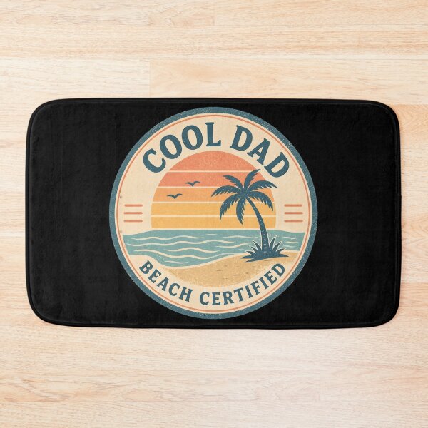 Item preview, Cool Dad Beach Certified T-Shirt – Vintage Sunset Ocean Palm Tree Retro Dad Life Design designed and sold by FestivityFinds.
