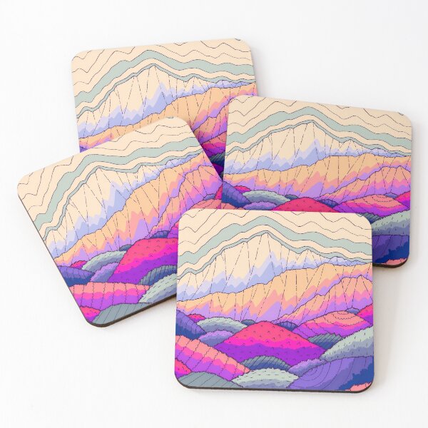 Item preview, Shrub mountains designed and sold by Swadeillustrations.