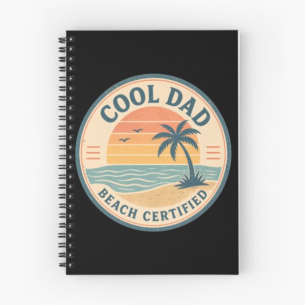 Item preview, Cool Dad Beach Certified Sticker – Vintage Sunset Ocean Palm Tree Retro Dad Life Decal designed and sold by FestivityFinds.