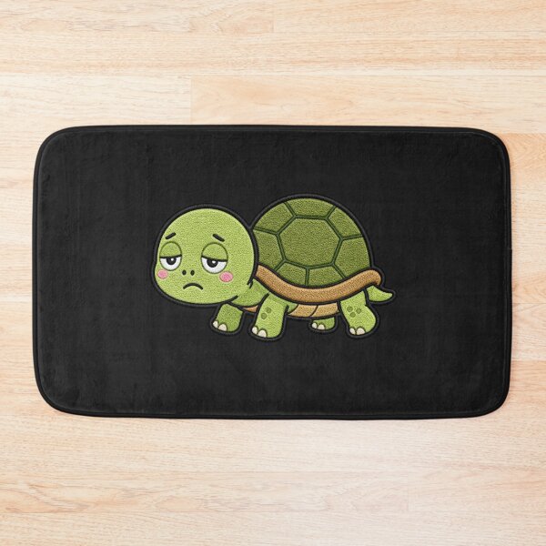 Item preview, Slow Turtle Kawaii Cute Funny Tired Turtle Cartoon Sticker designed and sold by ColorSplash123.