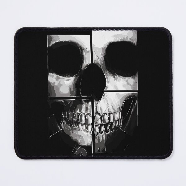 Item preview, Shattered X-Ray Skull Monochrome Panel Art designed and sold by RamyGallery.
