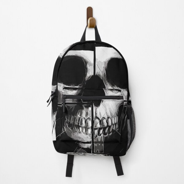 Item preview, Shattered X-Ray Skull Monochrome Panel Art designed and sold by RamyGallery.