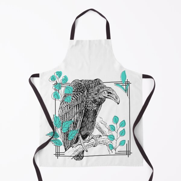 Item preview, Vintage Vulture & Turquoise Leaves - Dark Art designed and sold by Kanniax.