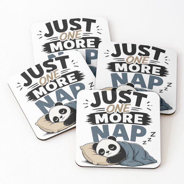 Item preview, Just One More Nap Funny Sleep Quote T-Shirt Lazy Panda Meme Design designed and sold by MrDev.