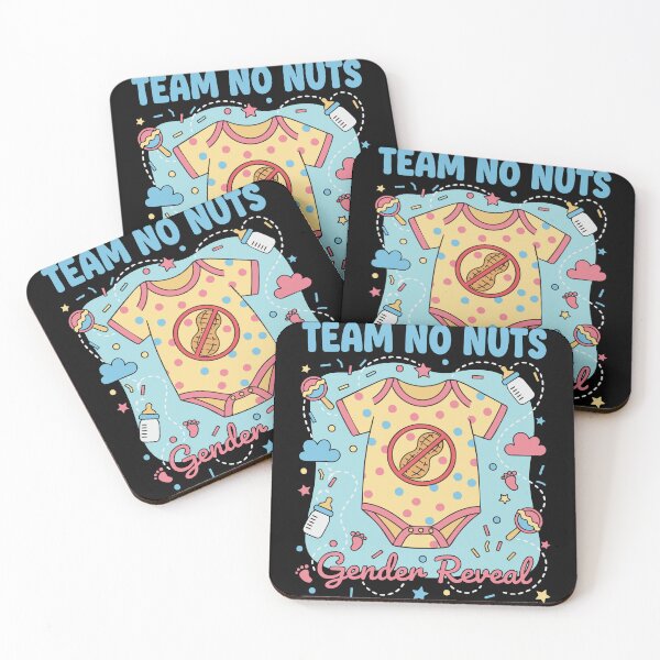 Item preview, Gender Reveal Team No Nuts Baby Shower Mom Dad designed and sold by LuminOrb.
