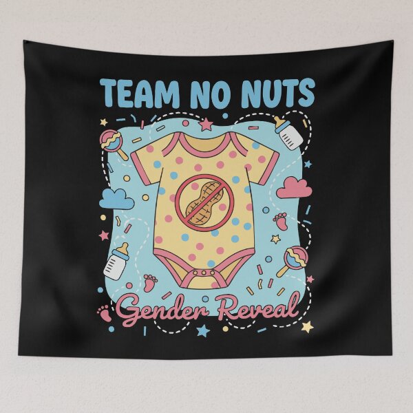 Item preview, Gender Reveal Team No Nuts Baby Shower Mom Dad designed and sold by LuminOrb.