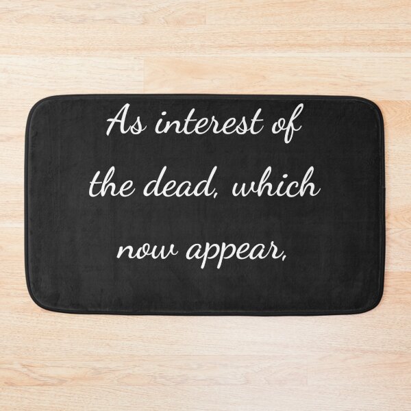 Item preview, "Como interés de los muertos, que ahora aparecen," - letra blanca designed and sold by ariksworld.