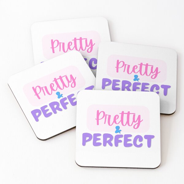 Item preview, Pretty & Perfect Typography Quote Design – Cute Aesthetic Feminine Pink Purple Motivational Text Art designed and sold by AESTHETIC-FLAIR.
