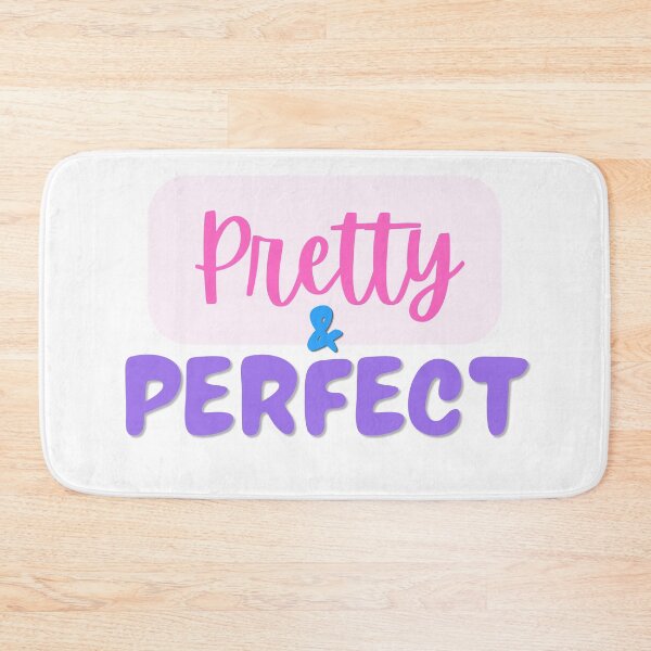 Item preview, Pretty & Perfect Typography Quote Design – Cute Aesthetic Feminine Pink Purple Motivational Text Art designed and sold by AESTHETIC-FLAIR.