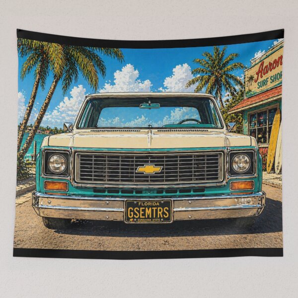 Item preview, Beach Life Squarebody Chevy designed and sold by Goose Motors.