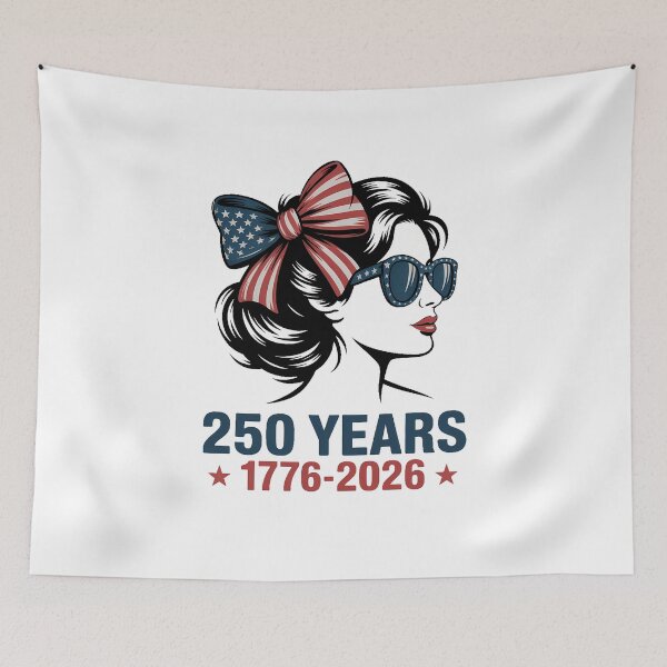Item preview, 250 Years American 250th Anniversary Messy Bun 4th of July designed and sold by TyraYoung.