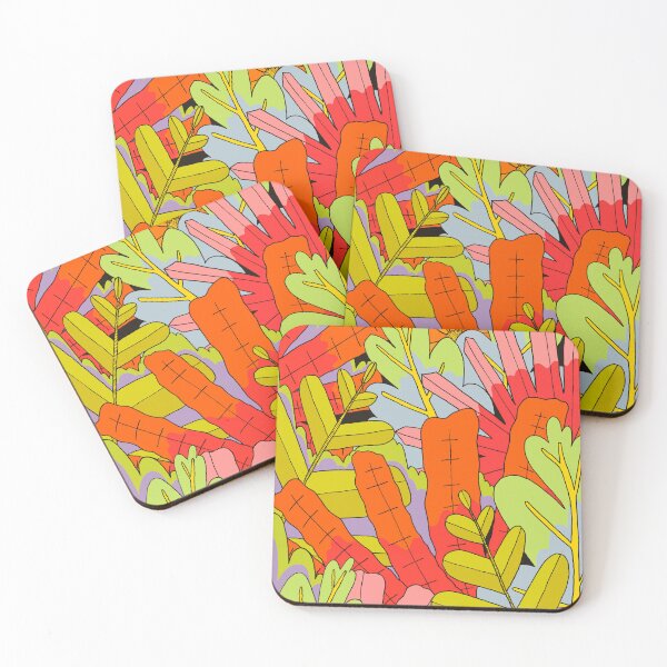 Item preview, A vibrant leaf garden designed and sold by Swadeillustrations.