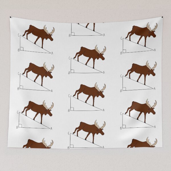 Item preview, hypotemoose trigonometry pun designed and sold by ChangingLanes.