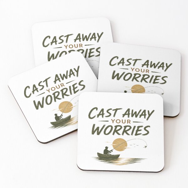 Item preview, Cast Away Your Worries – Minimalist Fishing Design with Calm Lake Vibes designed and sold by Digal92.
