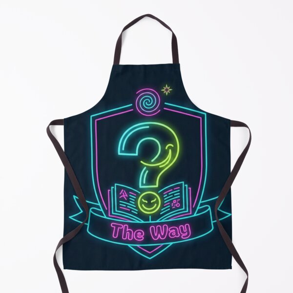 Item preview, Secret Society of Autodidacts Official Crest - Neon Book & Question Mark "The Way" designed and sold by InnerwayStudio.