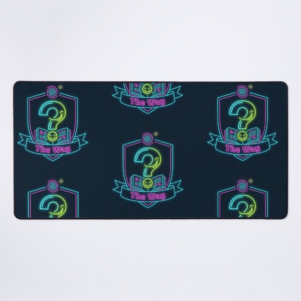 Item preview, Secret Society of Autodidacts Official Crest - Neon Book & Question Mark "The Way" designed and sold by InnerwayStudio.