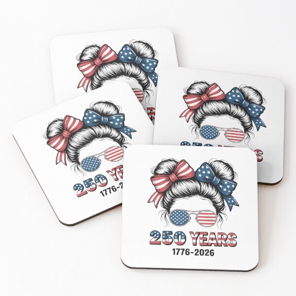 Item preview, 250 Years American 250th Anniversary Messy Bun 4th of July designed and sold by TyraYoung.