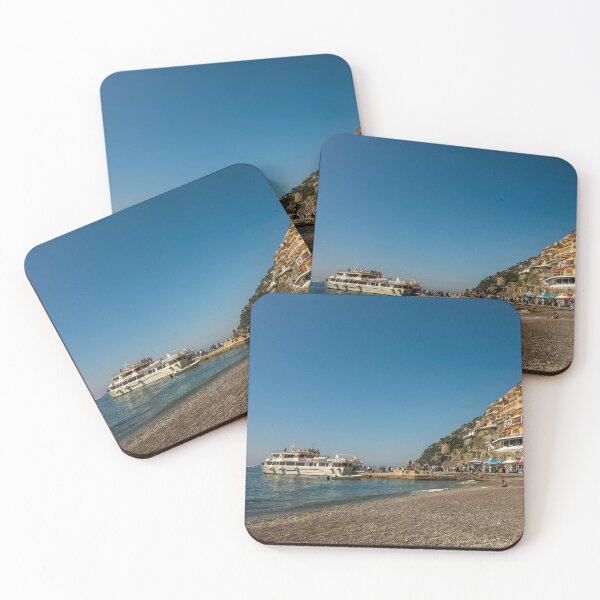 Item preview, Ferry at Quay in Picturesque Positano, Italy designed and sold by Kasia Design.