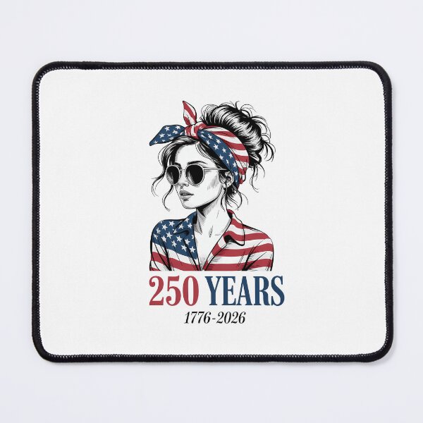 Item preview, 250 Years American 250th Anniversary Messy Bun 4th of July designed and sold by TyraYoung.