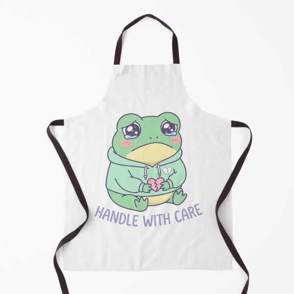 Item preview, Handle With Care Frog – Cute Sensitive Frog Sticker designed and sold by Elviqus Shop.