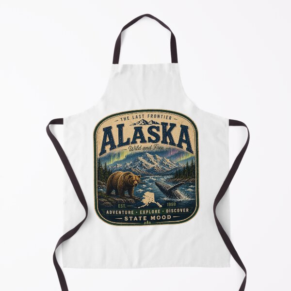 Item preview, Alaska Vintage State Mood Wilderness Design designed and sold by StateMoodDesigns.