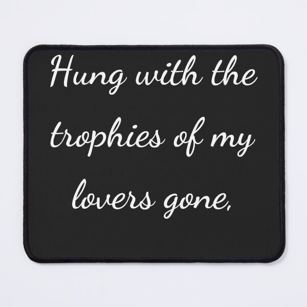 Item preview, "Hung with the trophies of my lovers gone," - handwriting white designed and sold by ariksworld.