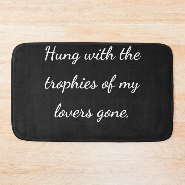 Item preview, "Hung with the trophies of my lovers gone," - handwriting white designed and sold by ariksworld.