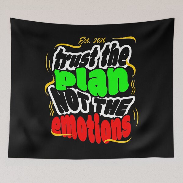 Item preview, Trust The Plan Not The Emotions I Trading Psychology I Trader Mindset designed and sold by Riskt8ker Shop.