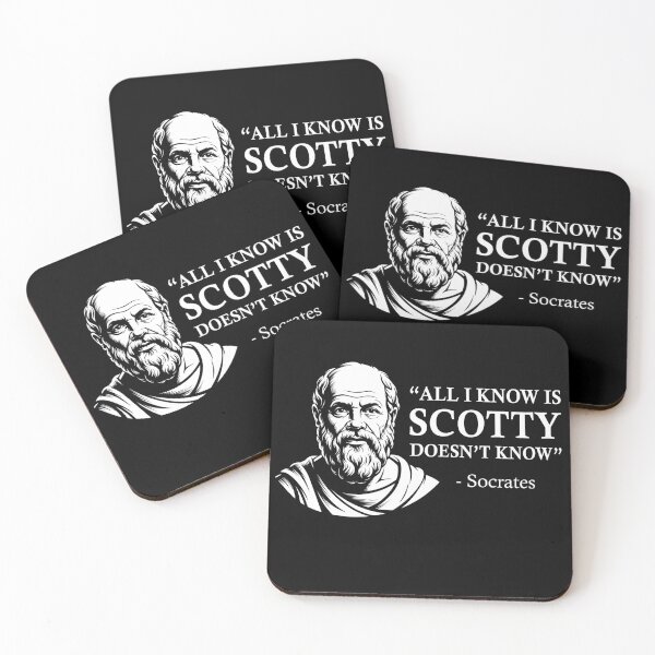 Item preview, All I Know is Scotty Doesn’t Know Socrates designed and sold by Randomera.
