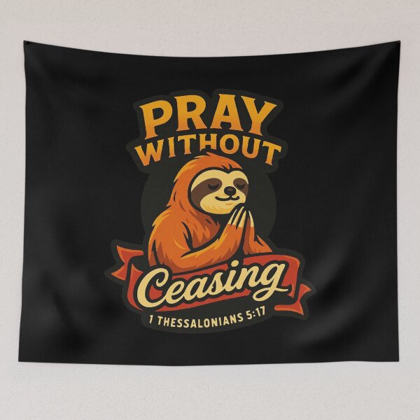 Item preview, 1 Thessalonians 5:17 Pray Without Ceasing designed and sold by plushism.