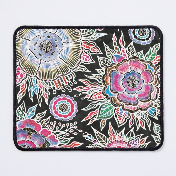 Item preview, OSTARA: Nocturnal Pulse- Dark Maximalist Neon Botanical Design designed and sold by Bloom Theory.