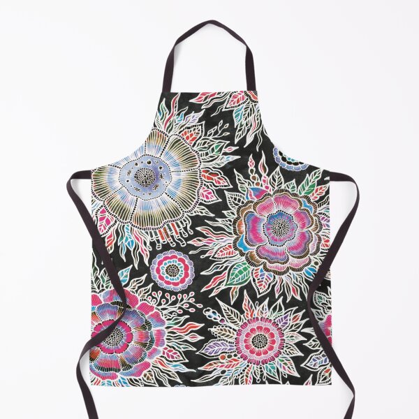 Item preview, OSTARA: Nocturnal Pulse- Dark Maximalist Neon Botanical Design designed and sold by Bloom Theory.