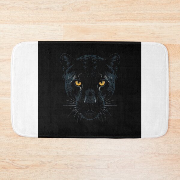 Item preview, Black Panther Glowing Eyes Dark Minimal Art Print designed and sold by Sky-bully.