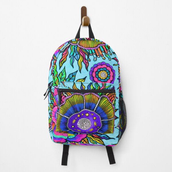Item preview, OSTARA: Celestial Resonance- Vibrant Maximalist Hand-Drawn Floral Art designed and sold by Bloom Theory.