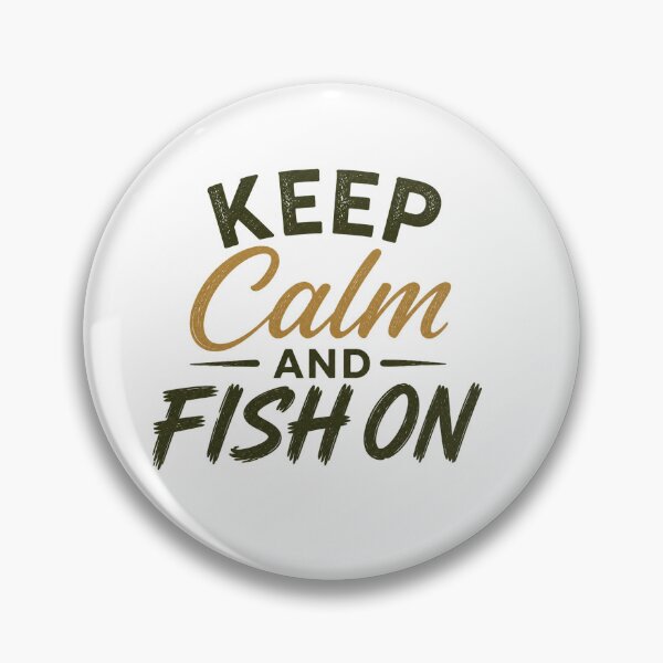 Artikelvorschau, Keep Calm and Fish On – Minimalist Fishing Typography Design entworfen und verkauft von Digal92.