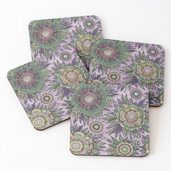 Item preview, OSTARA: Terrestrial Frequency- Soft Maximalist Pastel Botanical Design designed and sold by Bloom Theory.