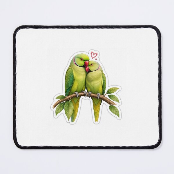 Item preview, Love Birds Parrot Sticker | Cute Couple Parrots | Romantic Nature Design designed and sold by Ishratparween11.