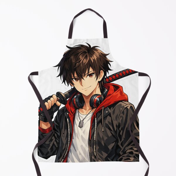 Artikelvorschau, Urban Samurai Anime Boy Sticker – Moderne Katana Streetwear-Kunst entworfen und verkauft von Sticker Hubs.