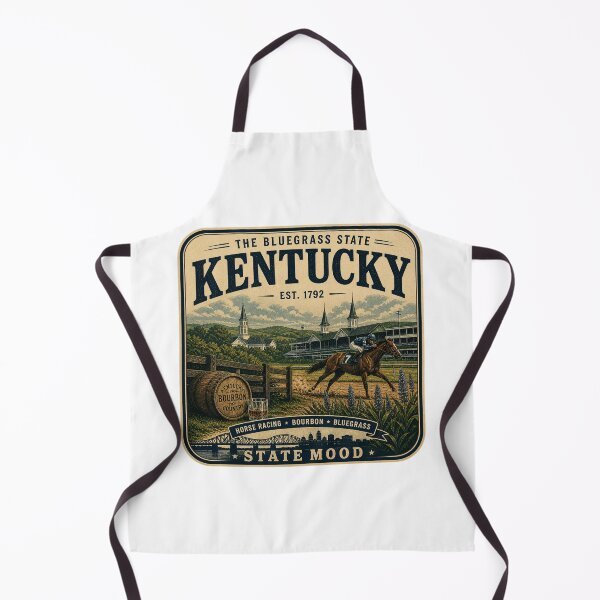Item preview, Kentucky Vintage State Mood Horse Racing Design designed and sold by StateMoodDesigns.