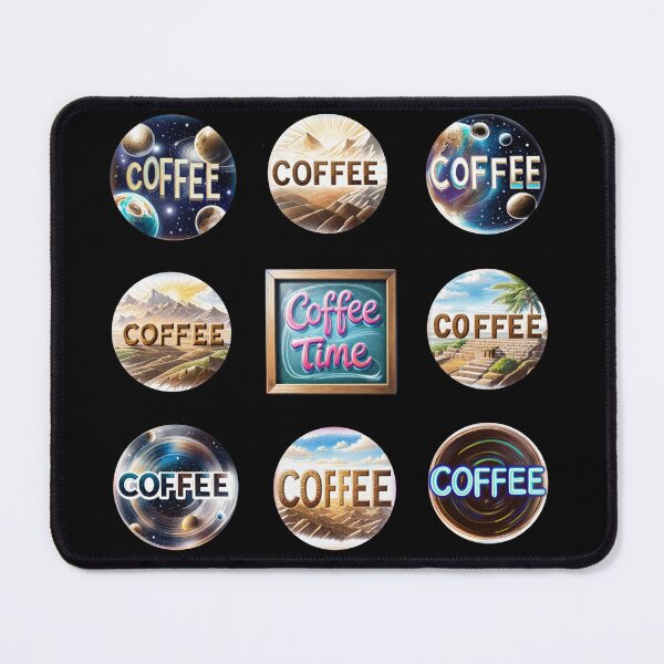 Item preview, Round coffee sticker bundle designed and sold by KabronX.