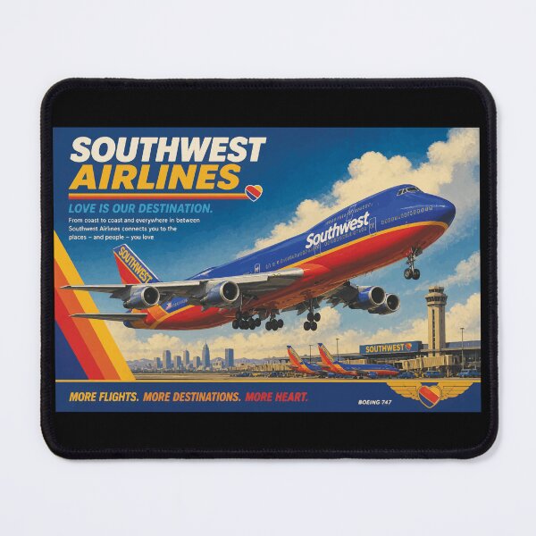 Item preview, Southwest Airlines Imaginary 747 Livery  designed and sold by RetroAviation.