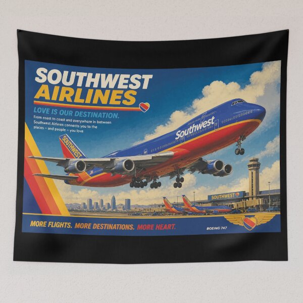 Item preview, Southwest Airlines Imaginary 747 Livery  designed and sold by RetroAviation.