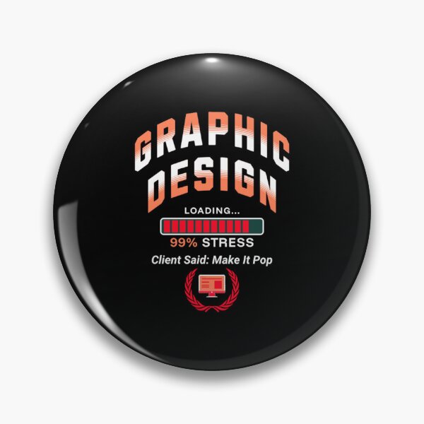 Item preview, Graphic Design Student Loading 99% Stress Client Said Make It Pop designed and sold by Esoniana Design.
