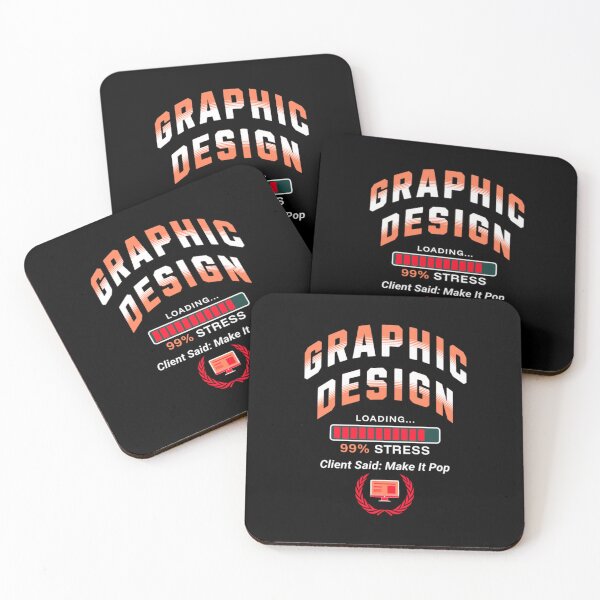 Item preview, Graphic Design Student Loading 99% Stress Client Said Make It Pop designed and sold by Esoniana Design.