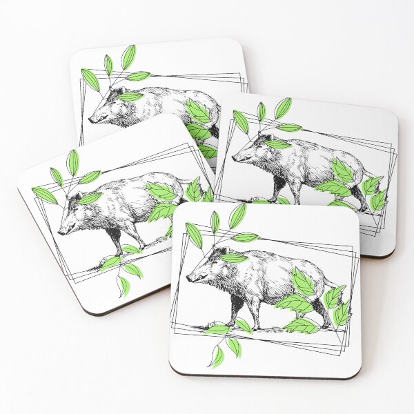 Item preview, Wild Boar Vintage Ink Illustration designed and sold by Kanniax.