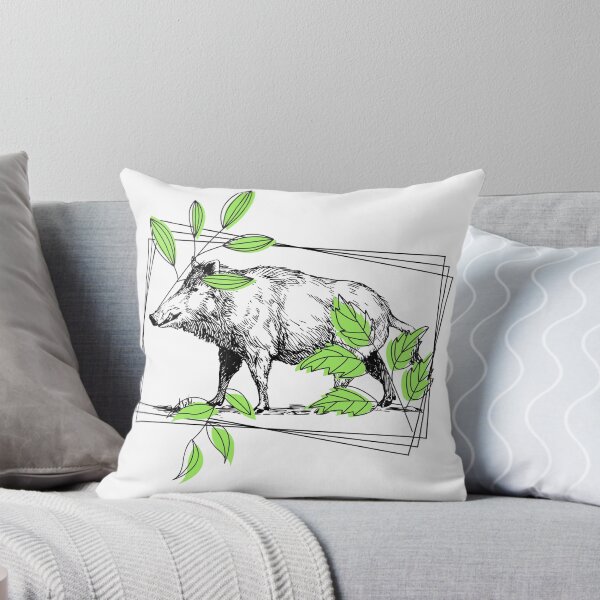 Item preview, Wild Boar Vintage Ink Illustration designed and sold by Kanniax.