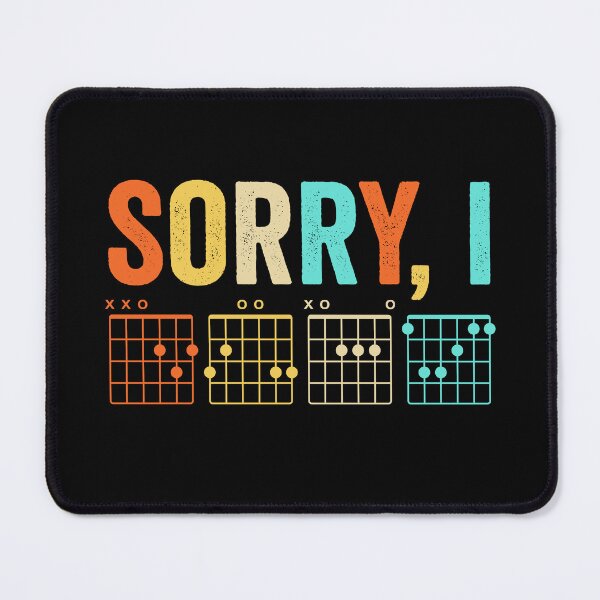 Item preview, Sorry I DGAF Hidden Message Guitar Vintage Retro designed and sold by Randomera.