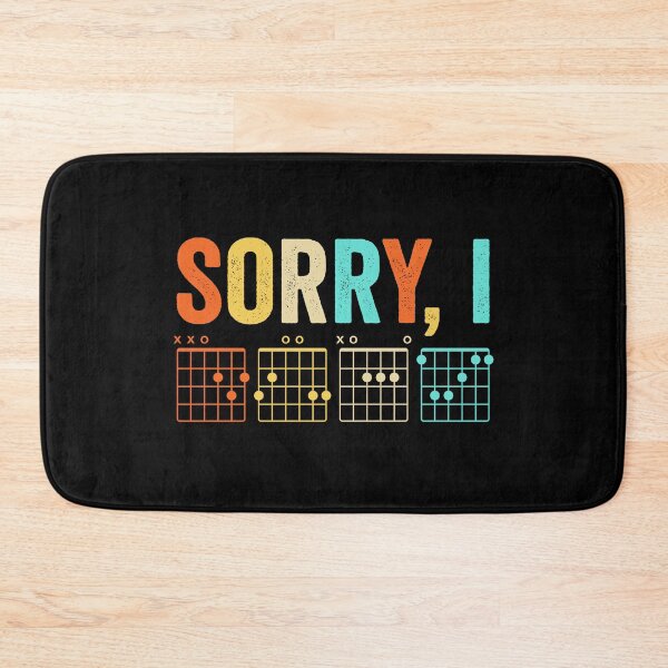 Item preview, Sorry I DGAF Hidden Message Guitar Vintage Retro designed and sold by Randomera.