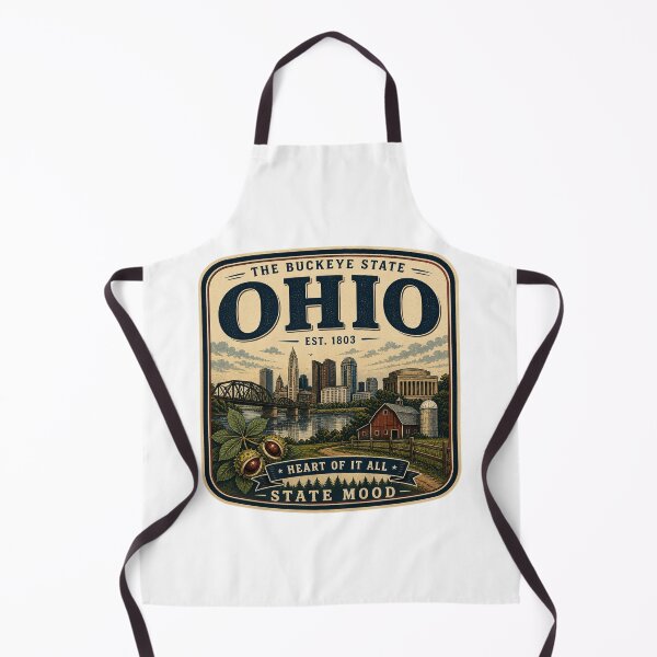 Item preview, Ohio Vintage State Mood Buckeye Design designed and sold by StateMoodDesigns.