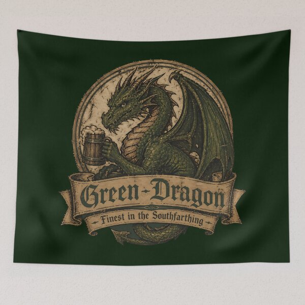 Item preview, Southfarthing Green Dragon Ale Label designed and sold by agearb.